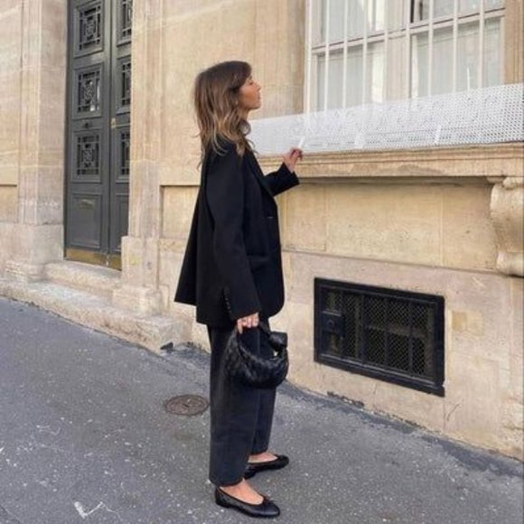 NWT ZARA  Women's Bow Trim Ballet Flats 🥿 - Picture 1 of 8